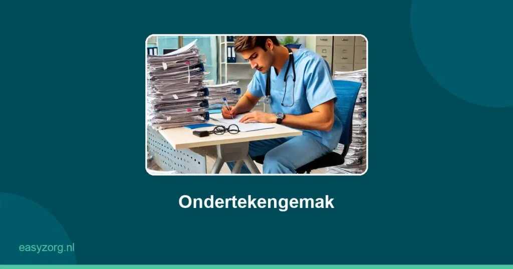 Digitaal ondertekenen in Nedap ONS: Eenvoudi - Ondertekengemak van EasyZorg